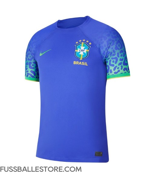 Günstige Brasilien Auswärtstrikot WM 2022 Kurzarm